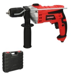 Taladro Percutor Con Variador de Velocidad 1050 Watt. Incluye Maletín, Empuñadura y Guía Metálica.