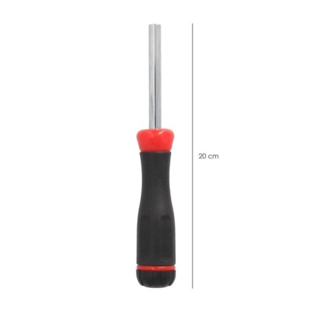 Juego De Puntas con Destornillador 1/4" 7 Piezas. Acero Cromo Vanadio, Kit Destorpuntas, Puntas Destornillador.