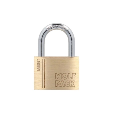 Candado Latón Arco Normal 50 mm. Serie Target. Arco Endurecido. Candado Maletas, Candado Taquillas, Candado Puertas