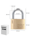 Candado Latón Arco Normal 50 mm. Serie Target. Arco Endurecido. Candado Maletas, Candado Taquillas, Candado Puertas