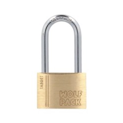 Candado Latón Arco Largo 50 mm. Arco Endurecido. Candado Maletas, Candado Taquillas, Candado Puertas