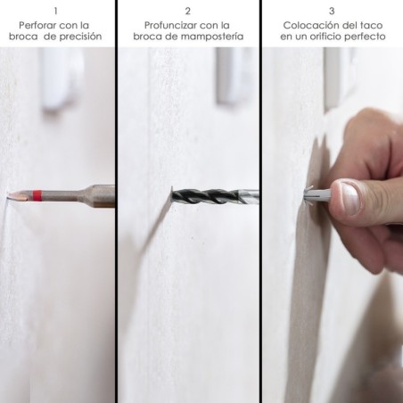 Broca Alpen Materiales Porcelánicos Muy Duros Diámetro 10 mm. Kit 2 brocas. Sin Refrigeración,