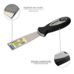 Espátula Mango Gummy Grip Hoja 30 mm. Espátula Yeso, Espátula Pintor, Espátula Masillas, Espátula Pladur, etc..