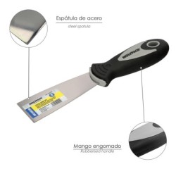 Espátula Mango Gummy Grip Hoja 40 mm. Espátula Yeso, Espátula Pintor, Espátula Masillas, Espátula Pladur, etc..