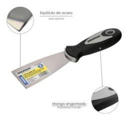 Espátula Mango Gummy Grip Hoja 50 mm. Espátula Yeso, Espátula Pintor, Espátula Masillas, Espátula Pladur, etc..