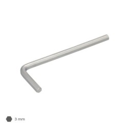 Llave Allen Estándar Acero Cromo Vanadio Profesional 3,0 mm. Llave Hexagonal