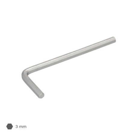 Llave Allen Estándar Acero Cromo Vanadio Profesional 3,0 mm. Llave Hexagonal