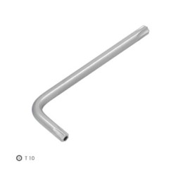 Llave Torx Inviolable Estándar Acero Cromo Vanadio Profesional T10 mm. Llave Estrella, Llave Allen Estrella