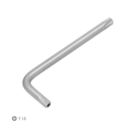 Llave Torx Inviolable Estándar Acero Cromo Vanadio Profesional T15 mm. Llave Estrella, Llave Allen Estrella