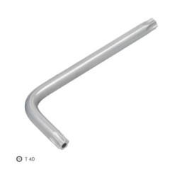 Llave Torx Inviolable Estándar Acero Cromo Vanadio Profesional T40 mm. Llave Estrella, Llave Allen Estrella