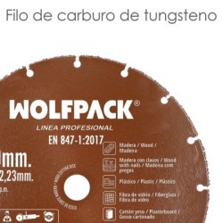 Disco Corte Madera / Plástico Diámetro 230 mm. Filo De Carburo De Tungsteno