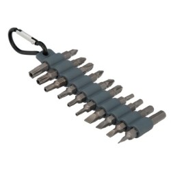 Juego De 20 Puntas Con mosquetón Para Cinturón. Acero Cromo Vanadio.