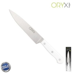 Cuchillo Husky Verduras 15 cm. Hoja Acero Inoxidable, Cuchillo Verduras, Cuchillo Cortar Verduras Mango Ergonómico Blanco