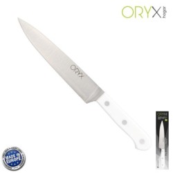 Cuchillo Husky Verduras 17 cm. Hoja Acero Inoxidable, Cuchillo Verduras, Cuchillo Cortar Verduras Mango Ergonómico Blanco
