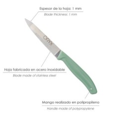 Cuchillo Nuuk Mondador Hoja Acero Inoxidable 9 cm. Colores Surtidos (Blíster 3 Piezas)