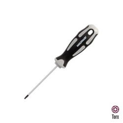 Destornillador Torx Inviolable Acero S2 Mango TPR Bimaterial. Medida T08 x Diámetro 3,0 x 75 mm.