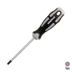 Destornillador Torx Inviolable Acero S2 Mango TPR Bimaterial. Medida T27 x Diámetro 6,0 x 100 mm.