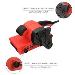 Lijadora De Banda 800 Watt. Con Aspiración Integrada