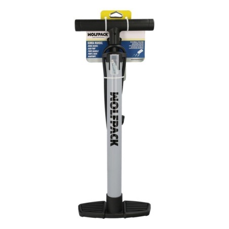 Bomba Aire 5,5 Bares Cuerpo Acero, Válvulas SCHRADER y PRESTA con Adaptadores. Bomba Bicicletas, Bomba coches