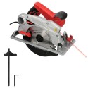 Sierra Circular 1500 Watt. Con Laser Disco 185 mm. 4.700 RPM Corte Inglete Regulador de Profundidad. Ingletadora, Sierra Madera