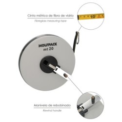 Cinta Métrica Fibra de Vidrio 20 Metros