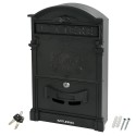 Buzón Jardín Aluminio Fundido Palace Gris Antracita 255 x 410 x 90 mm.