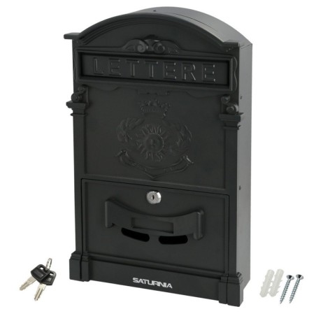 Buzón Jardín Aluminio Fundido Palace Gris Antracita 255 x 410 x 90 mm.