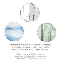 Limpiador Cristales Profesional 750 Ml. Limpiador Espejos, Limpiador Multiusos, Limpiacristales