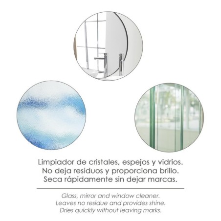 Limpiador Cristales Profesional 750 Ml. Limpiador Espejos, Limpiador Multiusos, Limpiacristales