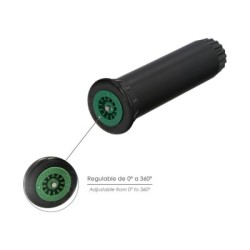 Difusor Emergente 3" Para Goteos Toma H 1/2" Regulación 0-360º. Riego Por Goteo, Microaspersión, Riego Por Nebulización