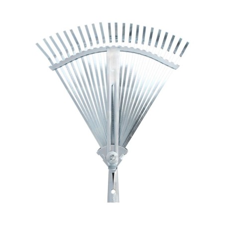 Rastrillo Metálico Para Jardín Ancho Regulable 31,5 A 43,5 cm. rastrillo Hojas, Cepillo Jardín, Escoba Metálica, Escoba Jardín