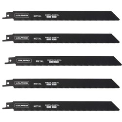 Hoja Sierra Sable Para Metales 228 mm. 18 Tpi. 5 Piezas. Sierra Hierro Aluminio, Cobre, Plástico