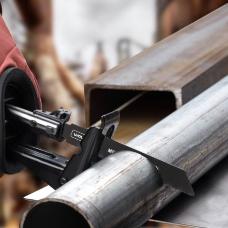 Hoja Sierra Sable Para Metales 228 mm. 18 Tpi. 5 Piezas. Sierra Hierro Aluminio, Cobre, Plástico