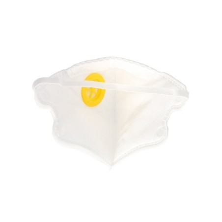 Mascarilla Respiratoria FFP2 Con Válvula. Plegable (20 Unidades) Envasadas Individualmente
