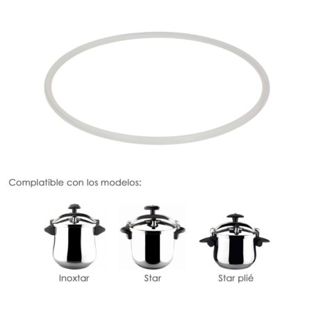 Junta De Silicona Para Olla Magefesa Diámetro24cm Olla Express Magefesa Star / Inoxtar / Castel / Star Plié©. Original.