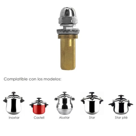 Cono y Husillo Para Olla Rápida Magefesa Star Inoxtar / Castell / Alustar / Star / Star Plié©. Recambio original.