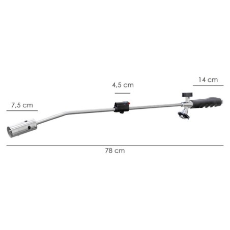 Soplete Quemar Hierba Con Encendido Piezoeléctrico funcionamiento Con Cartucho Gas