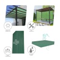 Malla Sombreo Rollo 1,0 x 10 Metros, Reduce Radiación, protección Jardín y Terraza, Regula Temperatura, Color Verde Claro