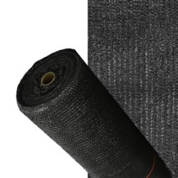 Malla Sombreo Negro 1,0 Metro Rollo 50 Metros, Reduce Radiación, protección Jardín y Terraza, Regula Temperatura, Color Negro