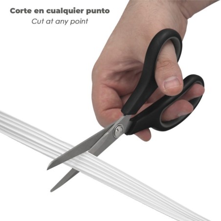 Burlete Caucho Blanco Rollo 6 Metros x 9 mm. Sellador Ventanas y Puertas. Aísla Del Ruido. Para Umbrales de 1 A 3,5 mm.