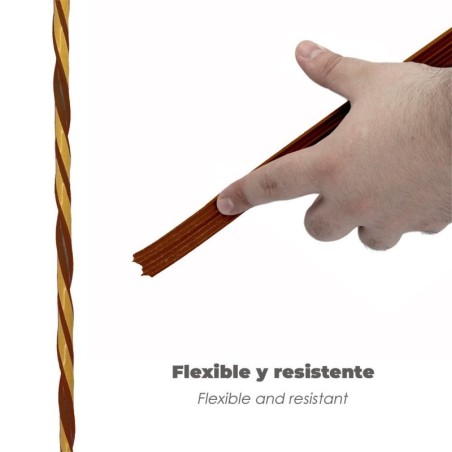 Burlete Caucho Marrón Rollo 6 Metros. x 9 mm. Sellador Ventanas y Puertas. Aísla Del Ruido. Para Umbrales de 1 A 3,5 mm.