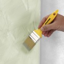Paletina Profesional Cerda Blanca Ancho 20 mm. Cerdas Naturales Mango Plástico Ergonómico, Brocha Pintor, Pincel Pintura