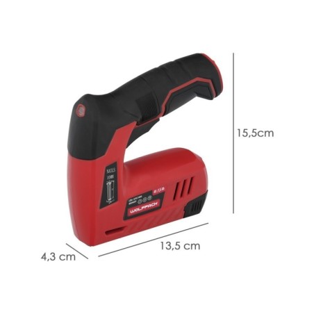 Clavadora Grapadora Recargable, Pistola Grapas y Clavos, Clavadora a Batería, 1.500 mAh, 40 Grapas Minuto Con Grapas y Clavos