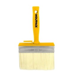 Brocha Profesional Techos 140x40 mm. Cerda Blanca. Mango Ergonómico, Con Gancho. Brocha Pintura, Brocha Pintor Profesional