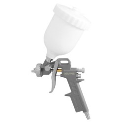 Pistola Pintar Neumática Boquilla De 1,5 mm. Con Depósito Superior 0,6 Litros y Adaptador Rápido