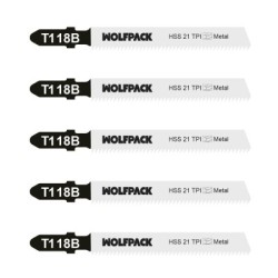 Hoja Sierra Calar Metal Grueso 5 Piezas HSS 21 TPI