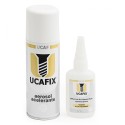 Pegamento de cianocrilato 50ml + acelerante 200ml, alta viscosidad y secado rápido UCAFIX